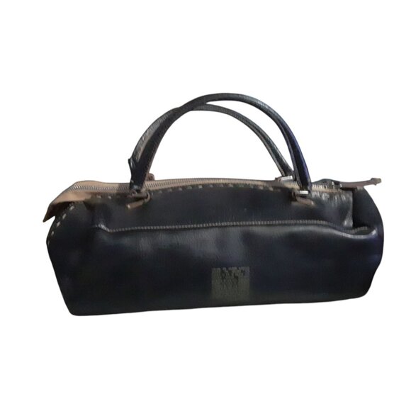 Matt & Nat Montreal Black Leather Handbag Satchel Purse Y2K Style - Picture 2 of 3